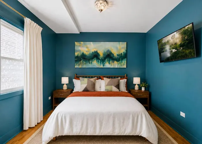 Designer 3br Near & Obama Center Ferienhaus Chicago